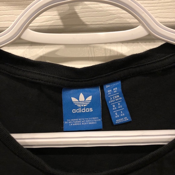 Black Classic Adidas Logo T-Shirt - Picture 2 of 3